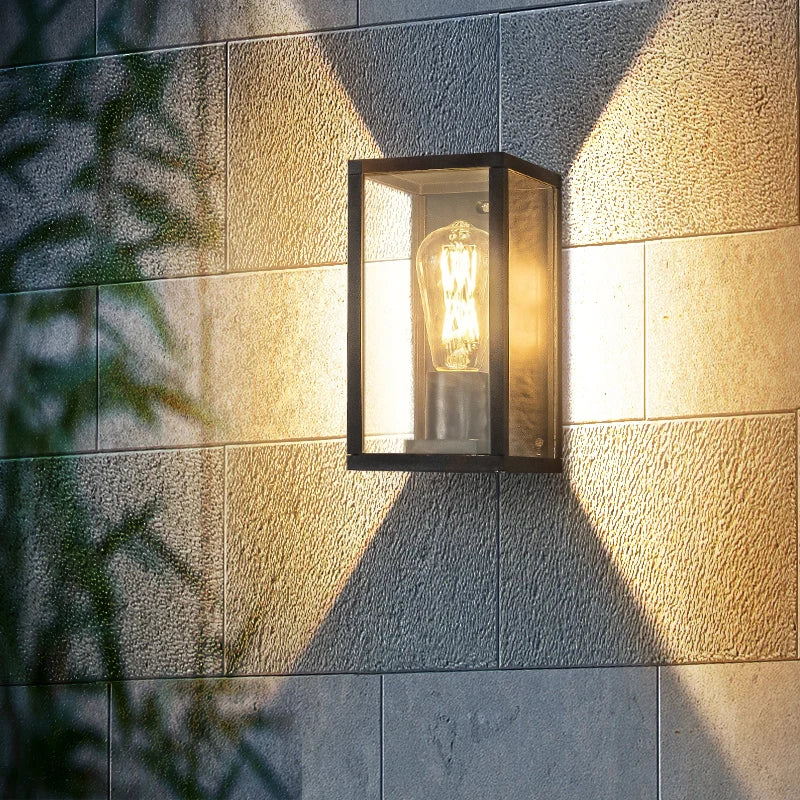 Axel Rectangular Box Outdoor Wall Light | Celestre