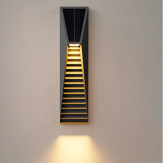 Voni Slatted Outdoor Solar Wall Light H 35 cm | Celestre