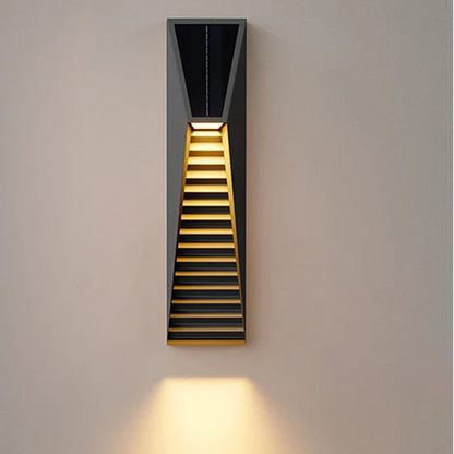 Voni Slatted Outdoor Solar Wall Light H 35 cm | Celestre