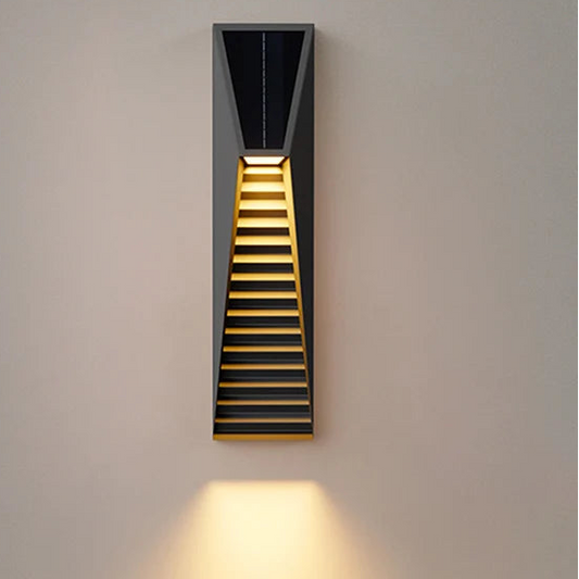 Voni Slatted Outdoor Solar Wall Light H 35 cm | Celestre