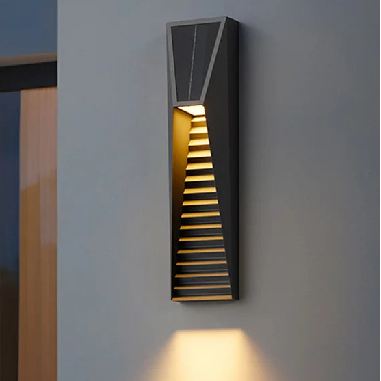 Voni Slatted Outdoor Solar Wall Light H 75 cm | Celestre