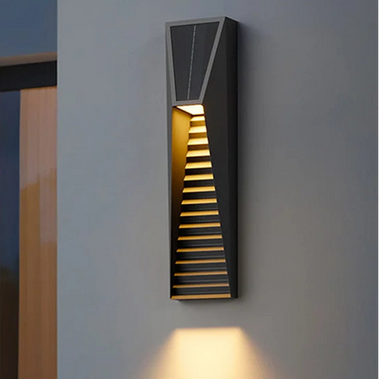 Voni Slatted Outdoor Solar Wall Light H 75 cm | Celestre