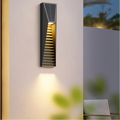 Voni Slatted Outdoor Solar Wall Light H 50 cm | Celestre