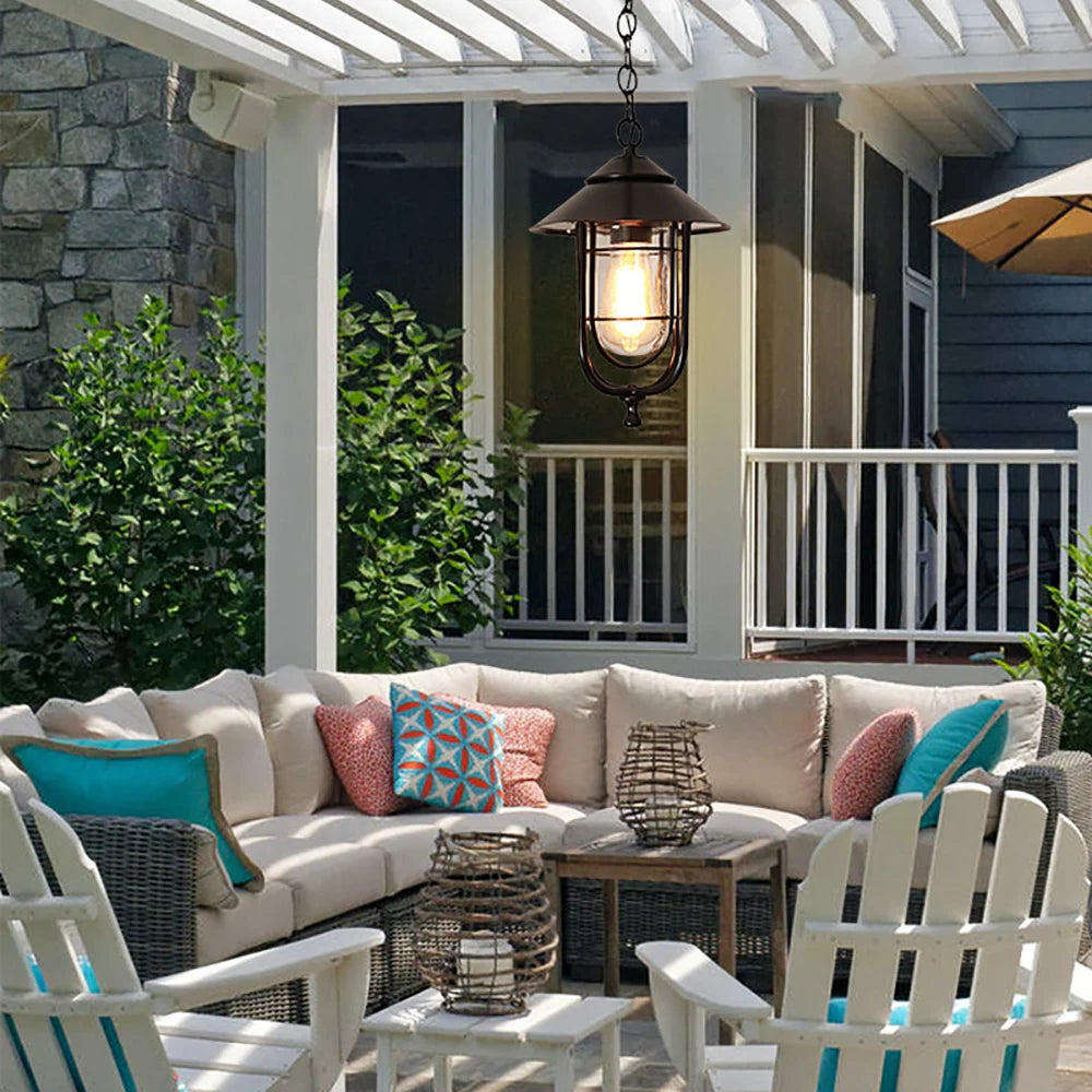 Bave Nautical Cage Outdoor Pendant Light | Celestre