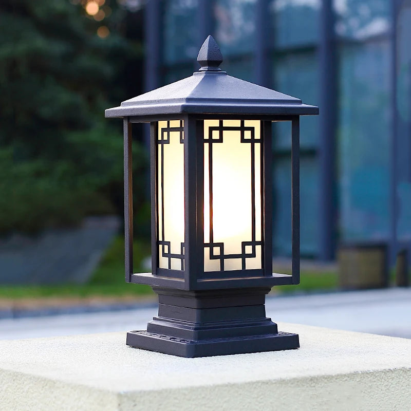 Sexin Rectangular Lantern Pillar Light | Celestre