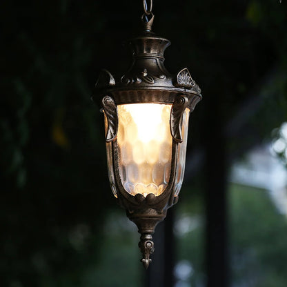 Evol Lantern Urn Outdoor Pendant Light Black | Celestre