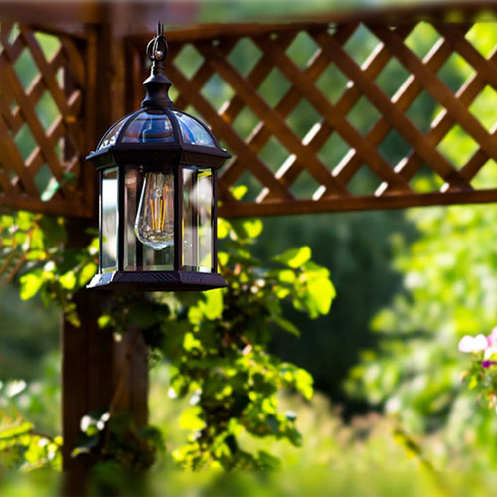 Lire Hexagonal Domed Outdoor Pendant Light | Celestre