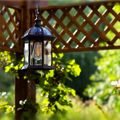 Lire Hexagonal Domed Outdoor Pendant Light | Celestre