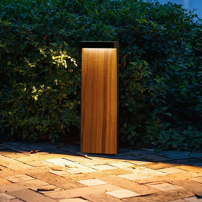 Aqil Rectangular LED Bollard Light H 55 cm | Celestre