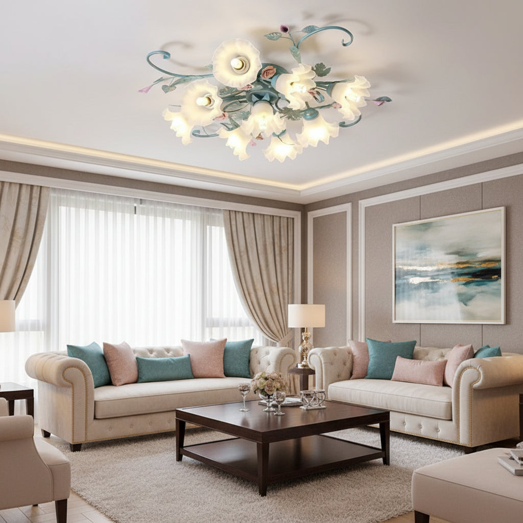 Sevir Nordic Sputnik Floral Ceiling Light 9 lights | Celestre