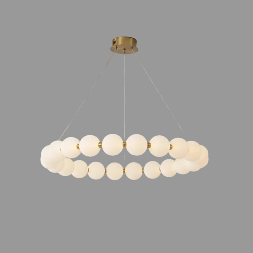Hera Pearl Necklace Ring Chandelier D 82 cm | Celestre