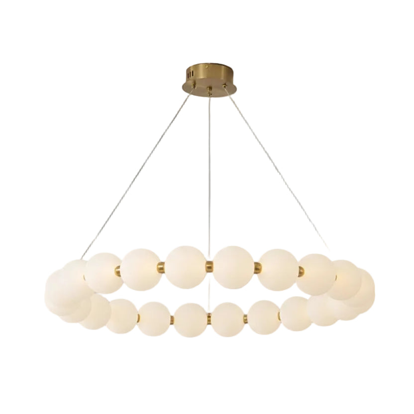 Hera Pearl Necklace Ring Chandelier | Celestre