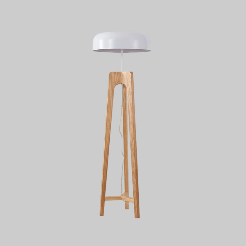 Mery Trestle Floor Lamp Log Wood | Celestre