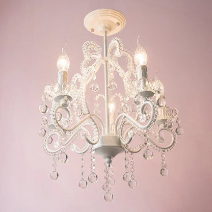 Silor French Chic Candelabra Chandelier White | Celestre