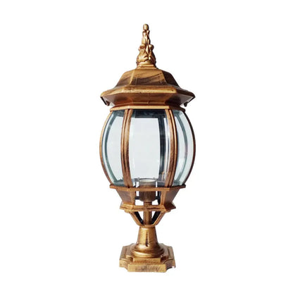 Myno Lantern Globe Pillar Light Bronze | Celestre