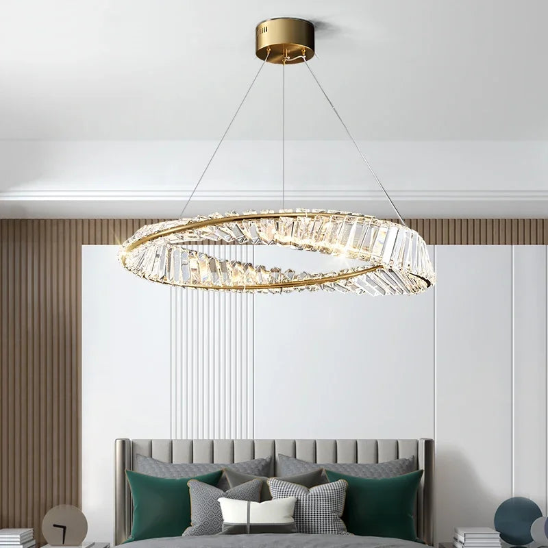 Orel Round Halo Chandelier | Celestre