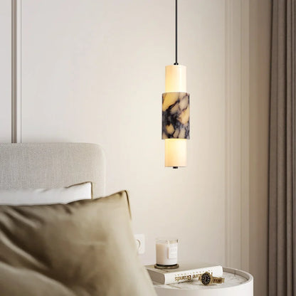 Jiri Tubular Marble Pendant Light | Celestre