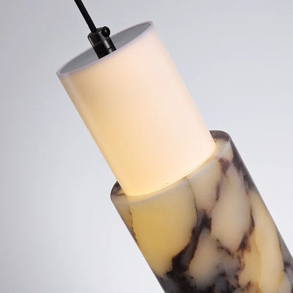 Jiri Tubular Marble Pendant Light | Celestre