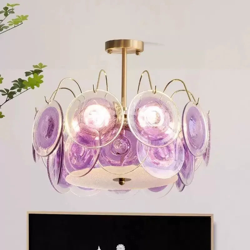 Elsa Murano Glass Disc Chandelier | Celestre