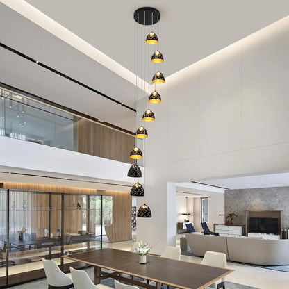 Nizri Conical Spiral Staircase Chandelier | Celestre