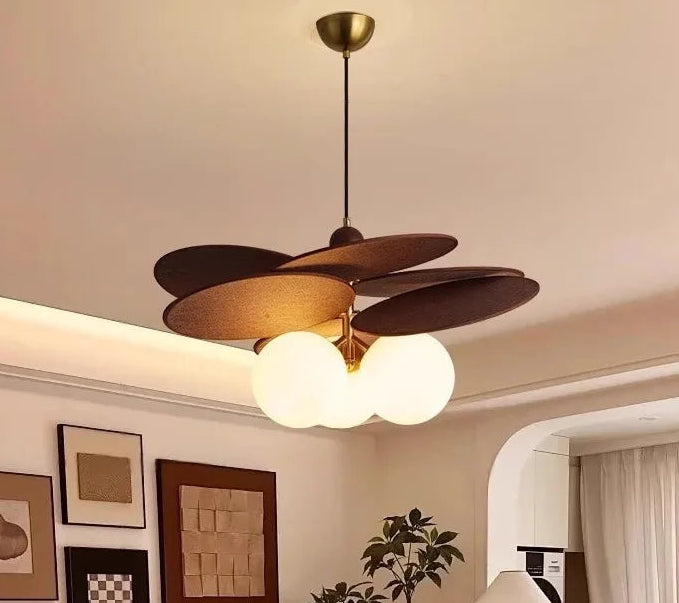 Cyral Rattan Weave Vintage Pendant Light 3 Heads | Celestre