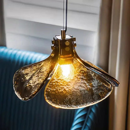 Fozi Stained Glass Leaf Pendant Light | Celestre