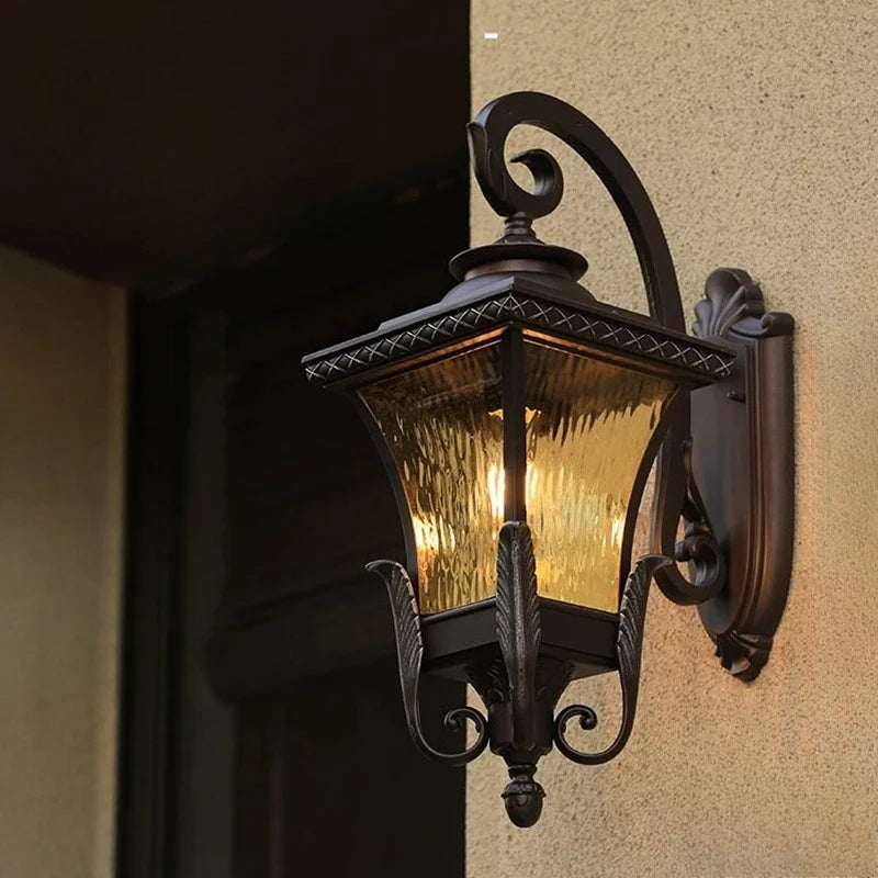 Lenu Retro Outdoor Wall Lantern H 78 cm | Celestre