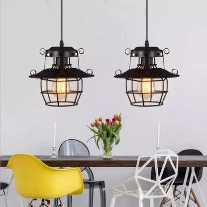 Kylo Cage Lantern Pendant Light | Celestre