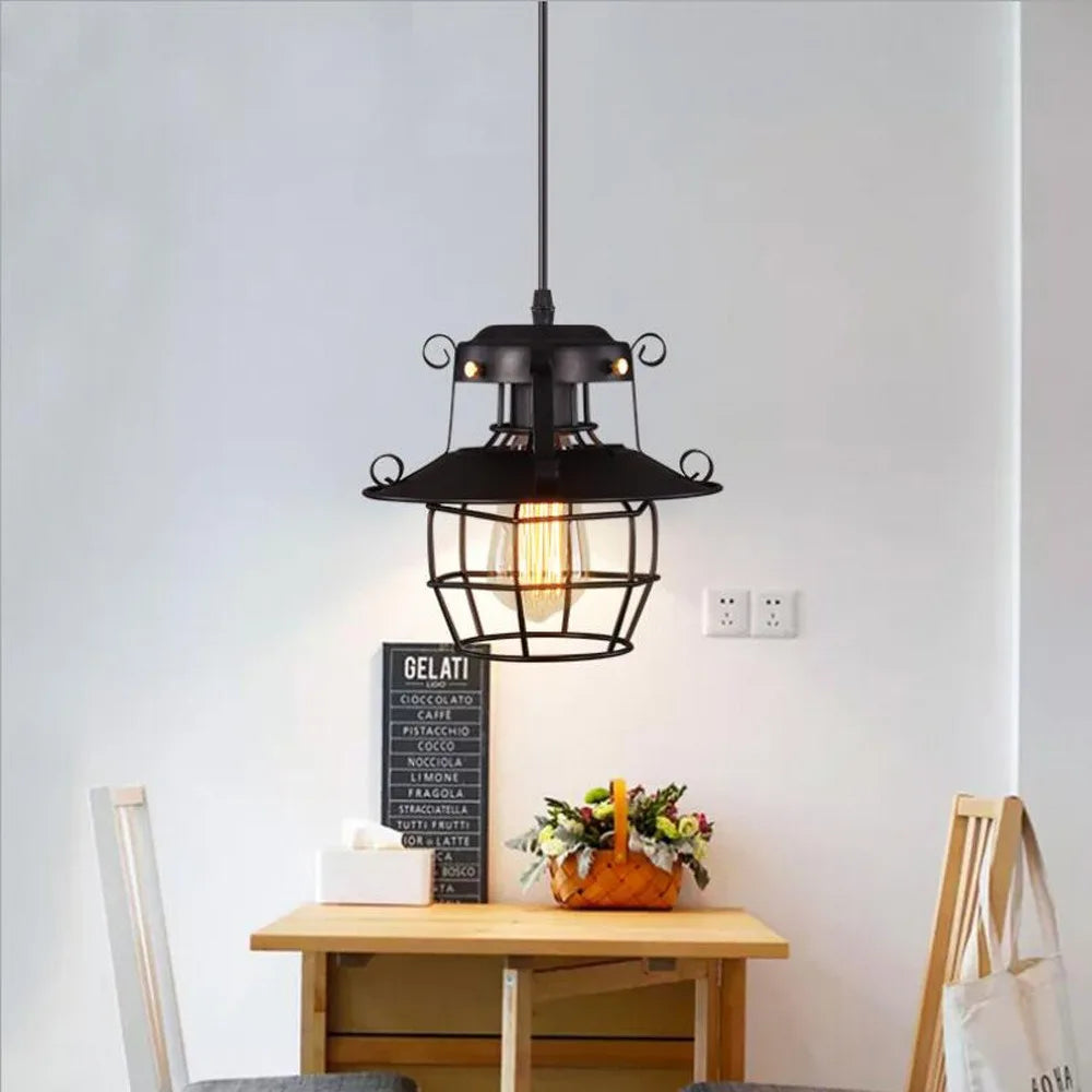 Kylo Cage Lantern Pendant Light | Celestre