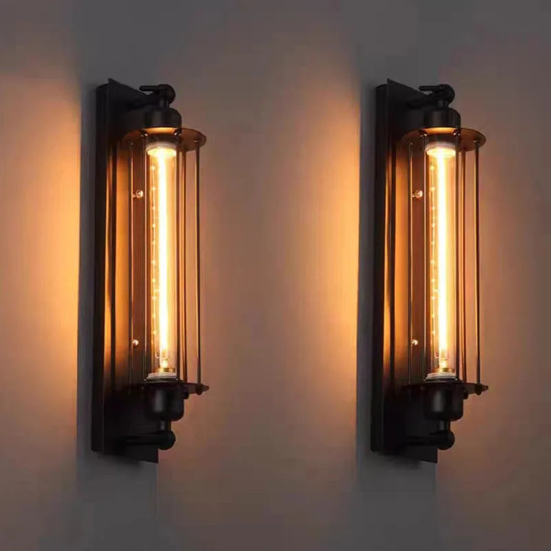 Renzi Vintage Tube Cage Wall Sconce | Celestre