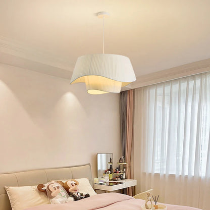 Verla Nordic Fabric Chandelier Beige | Celestre