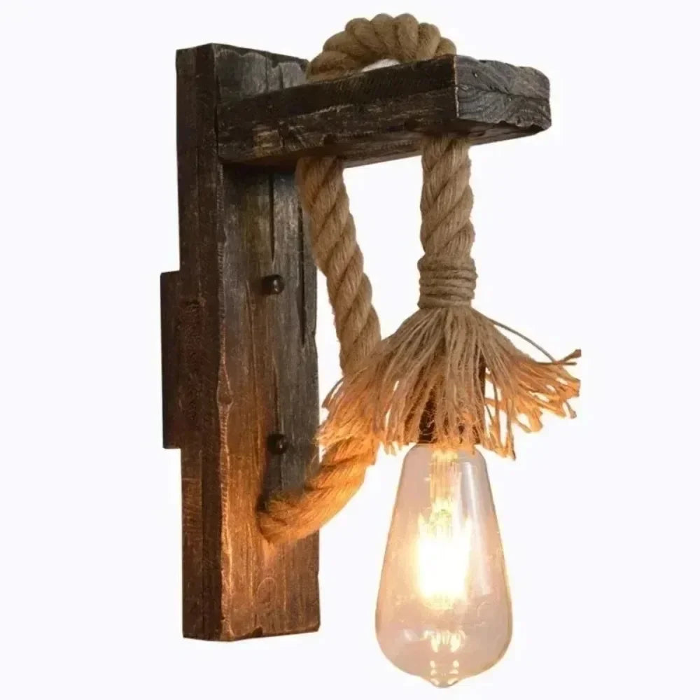 Brav Wood Bracket Suspended Wall Light | Celestre