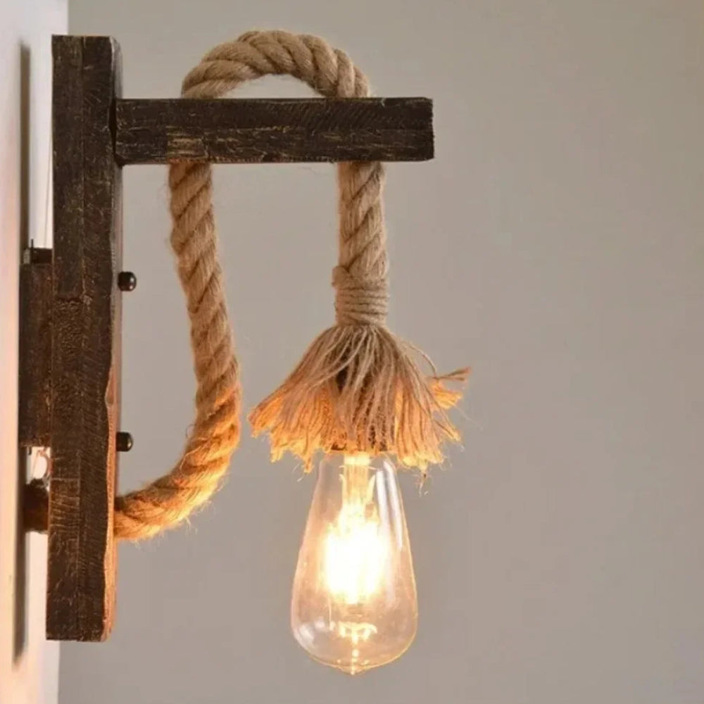 Brav Wood Bracket Suspended Wall Light | Celestre