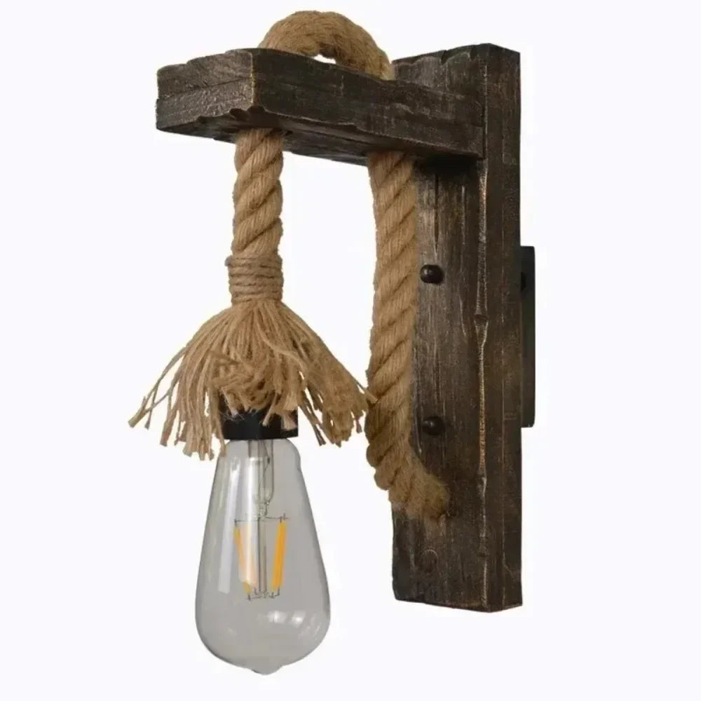 Brav Wood Bracket Suspended Wall Light | Celestre