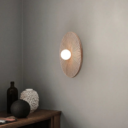 Dero Round Sunburst Wall Light | Celestre