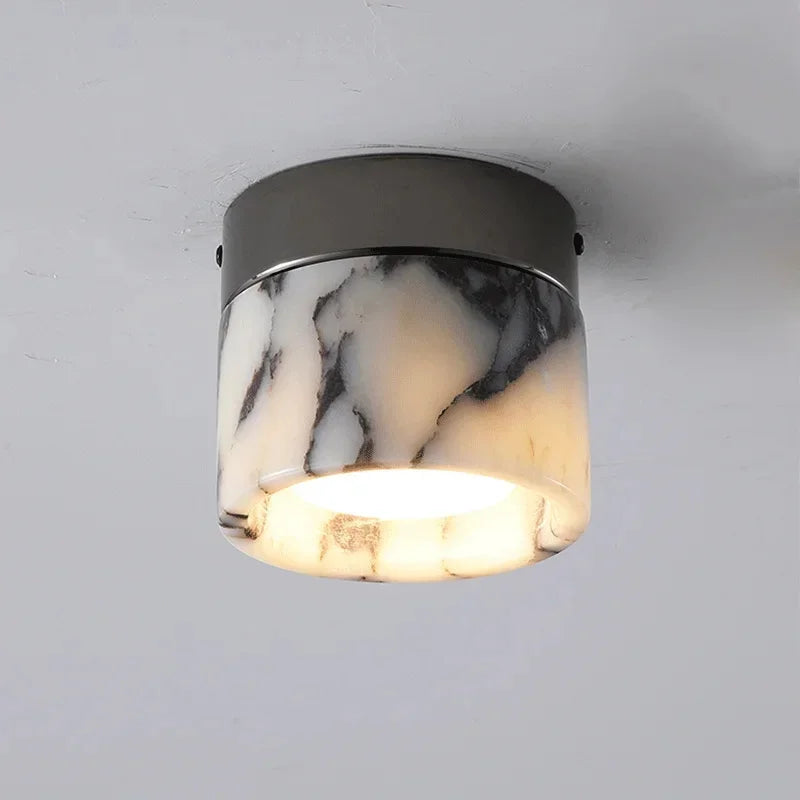 Fern Drum Marble Ceiling Light | Celestre
