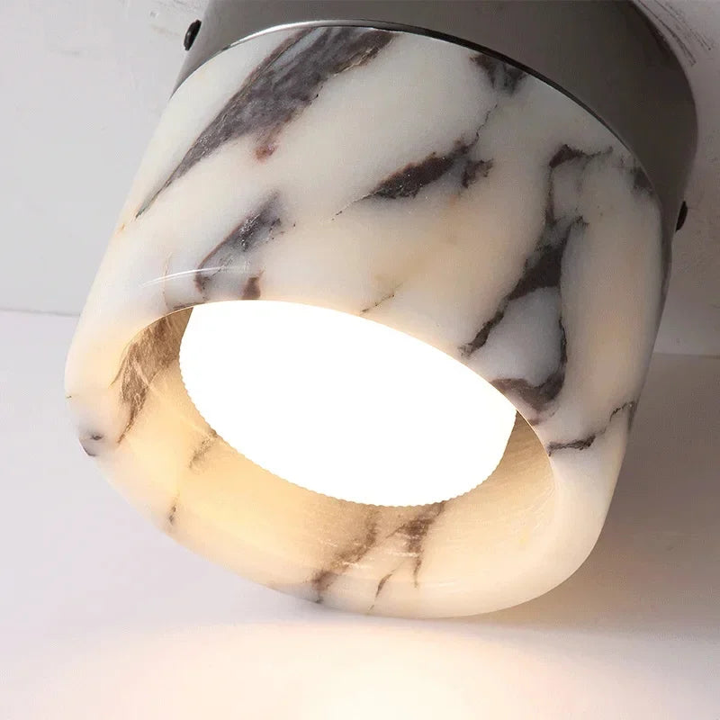 Fern Drum Marble Ceiling Light | Celestre