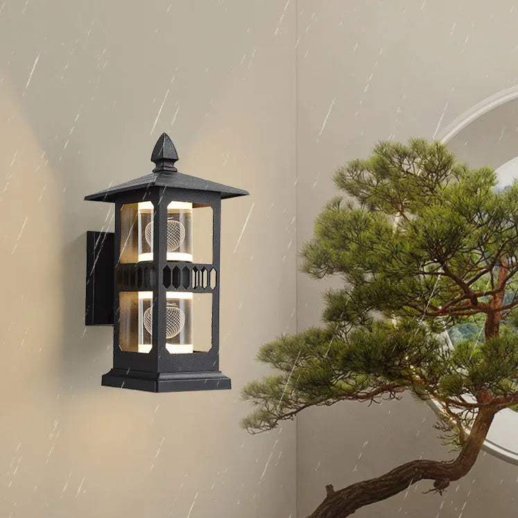Fric Pagoda Lantern Outdoor Wall Light | Celestre