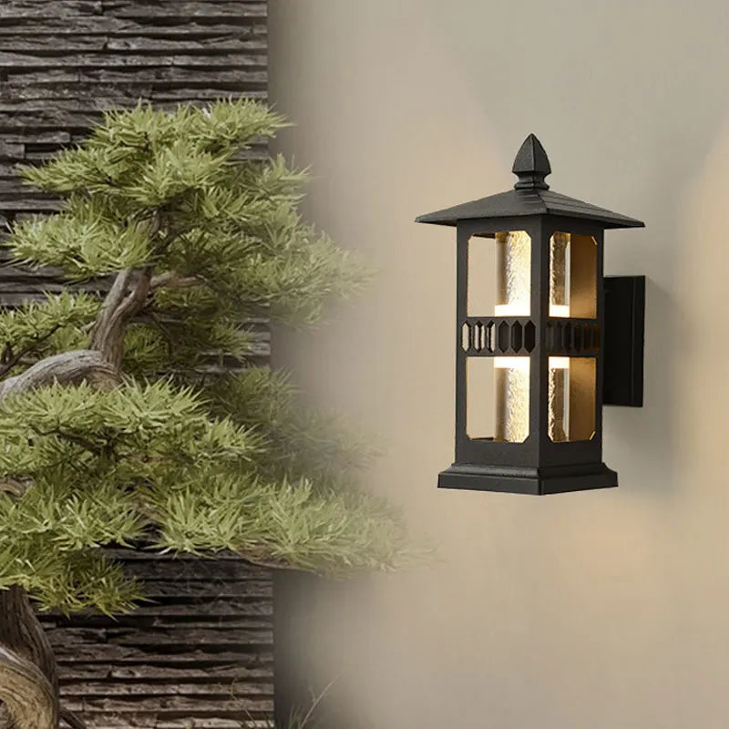 Fric Pagoda Lantern Outdoor Wall Light | Celestre