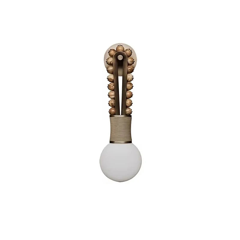 Zave Marble Beaded U Loop Wall Light | Celestre