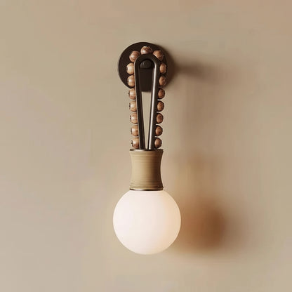 Zave Marble Beaded U Loop Wall Light Brown | Celestre