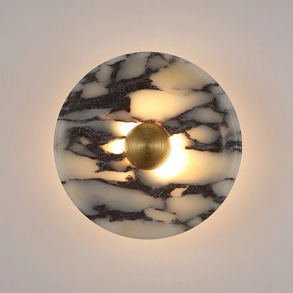 Levi Round Marble Wall Light | Celestre
