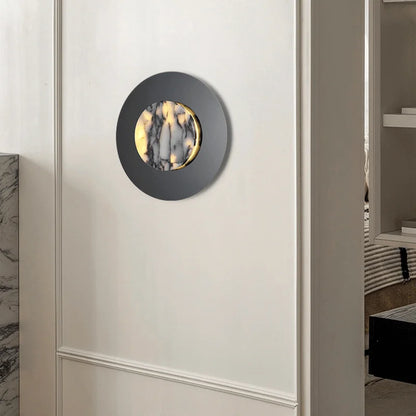 Syni Round Marble Wall Light | Celestre