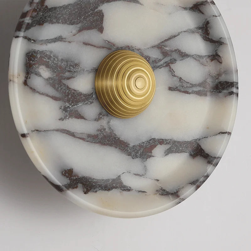 Levi Round Marble Wall Light | Celestre