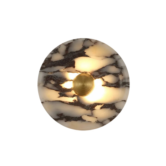 Levi Round Marble Wall Light | Celestre