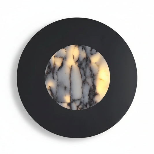 Syni Round Marble Wall Light | Celestre