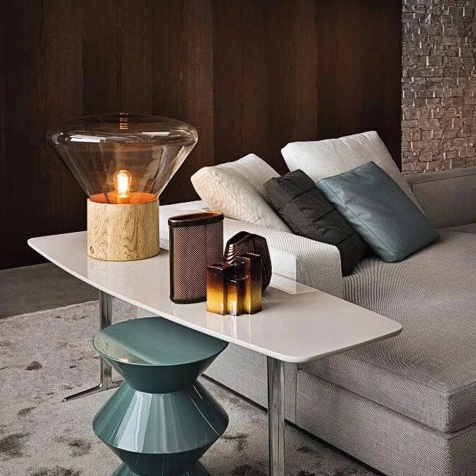 Elsen Nordic Wooden Glass Lamp | Celestre