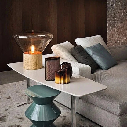 Elsen Nordic Wooden Glass Lamp | Celestre