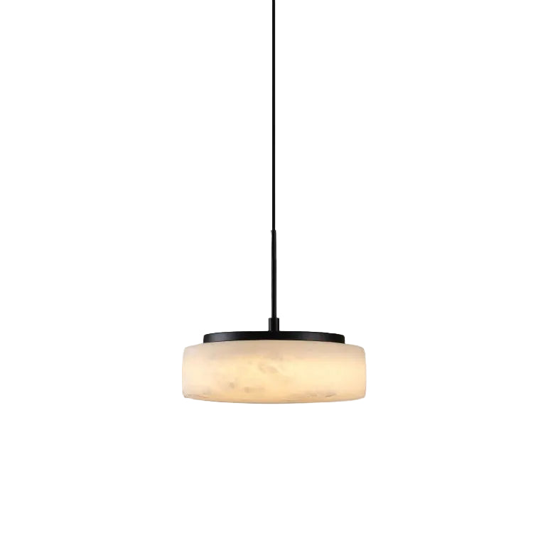 Toro Round Alabaster Pendant Light | Celestre