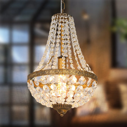 Duno Crystal Basket Chandelier Bronze | Celestre